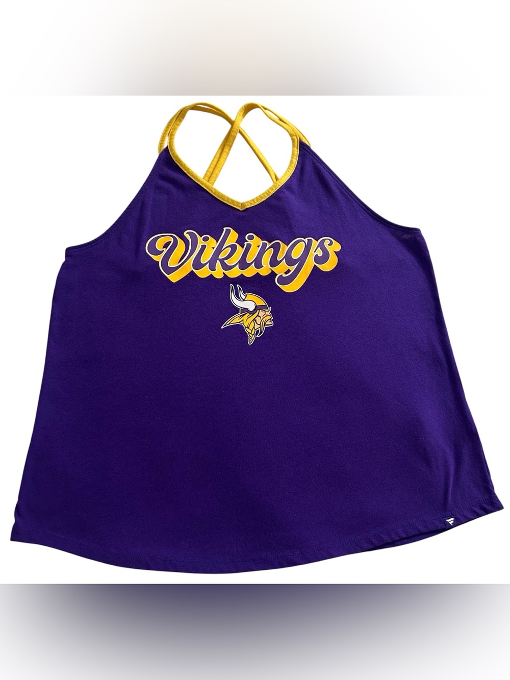 Minnesota Vikings Fanatics Womens XL Purple Gold Strappy Tank Top NFL